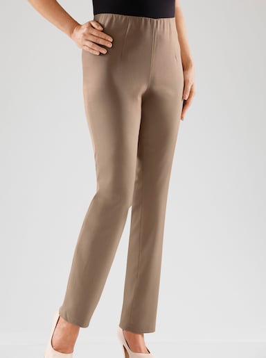 Stretch-Hose mit innenliegendem Dehnbund - beige