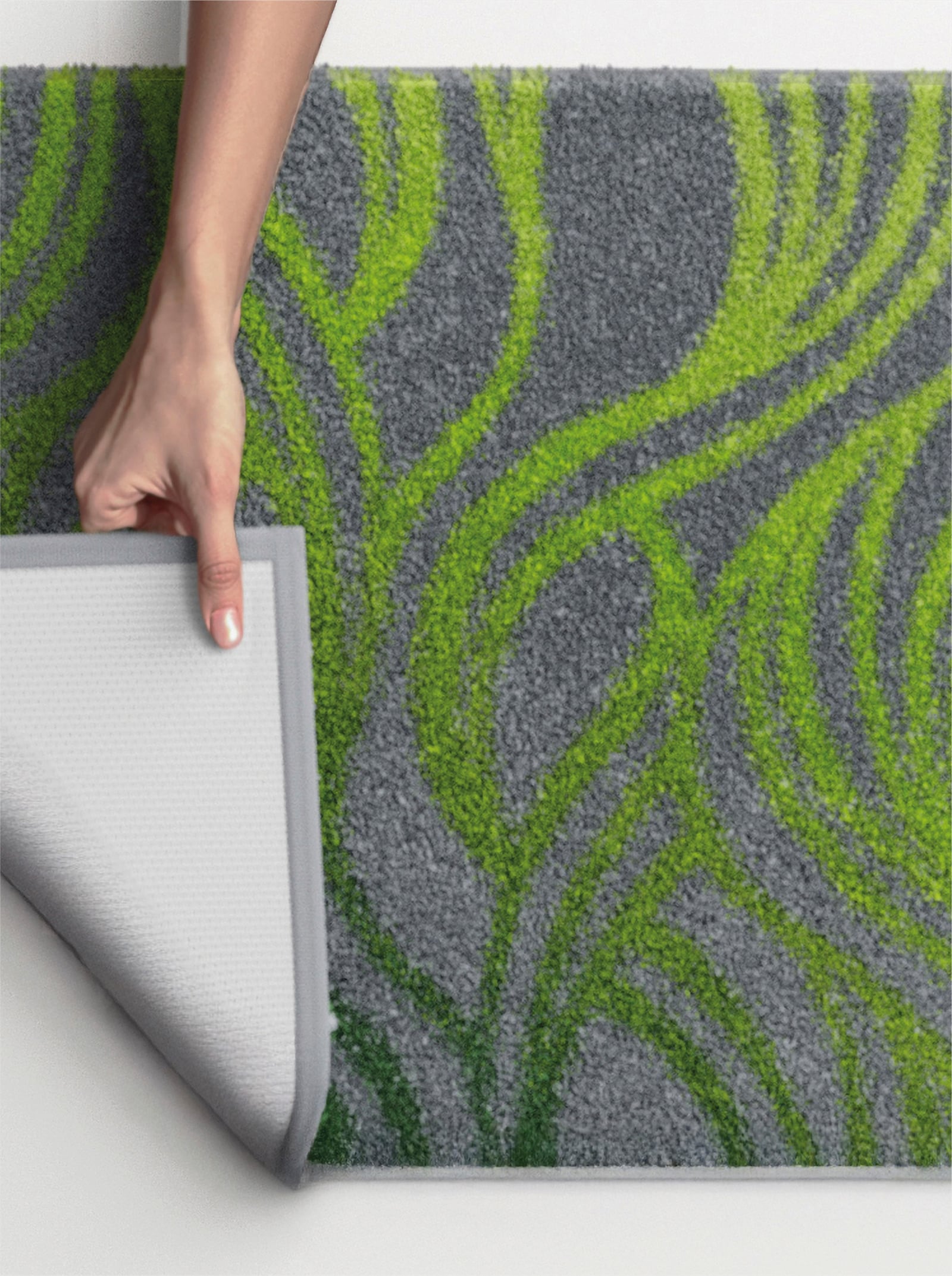 Grund Badematte - grün-grau