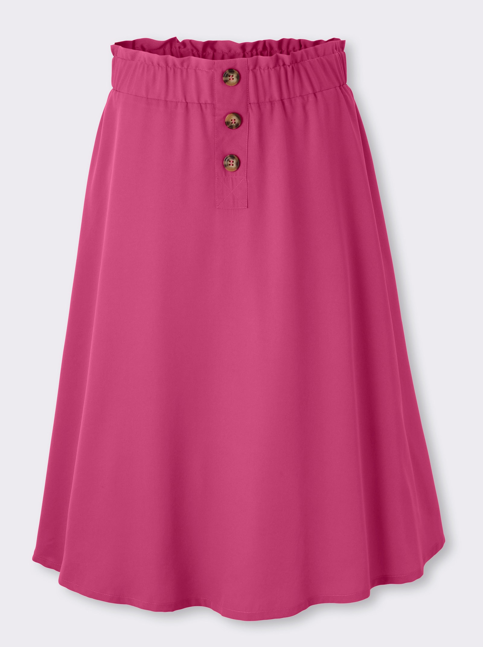 Schlupfrock mit Rüschen - fuchsia