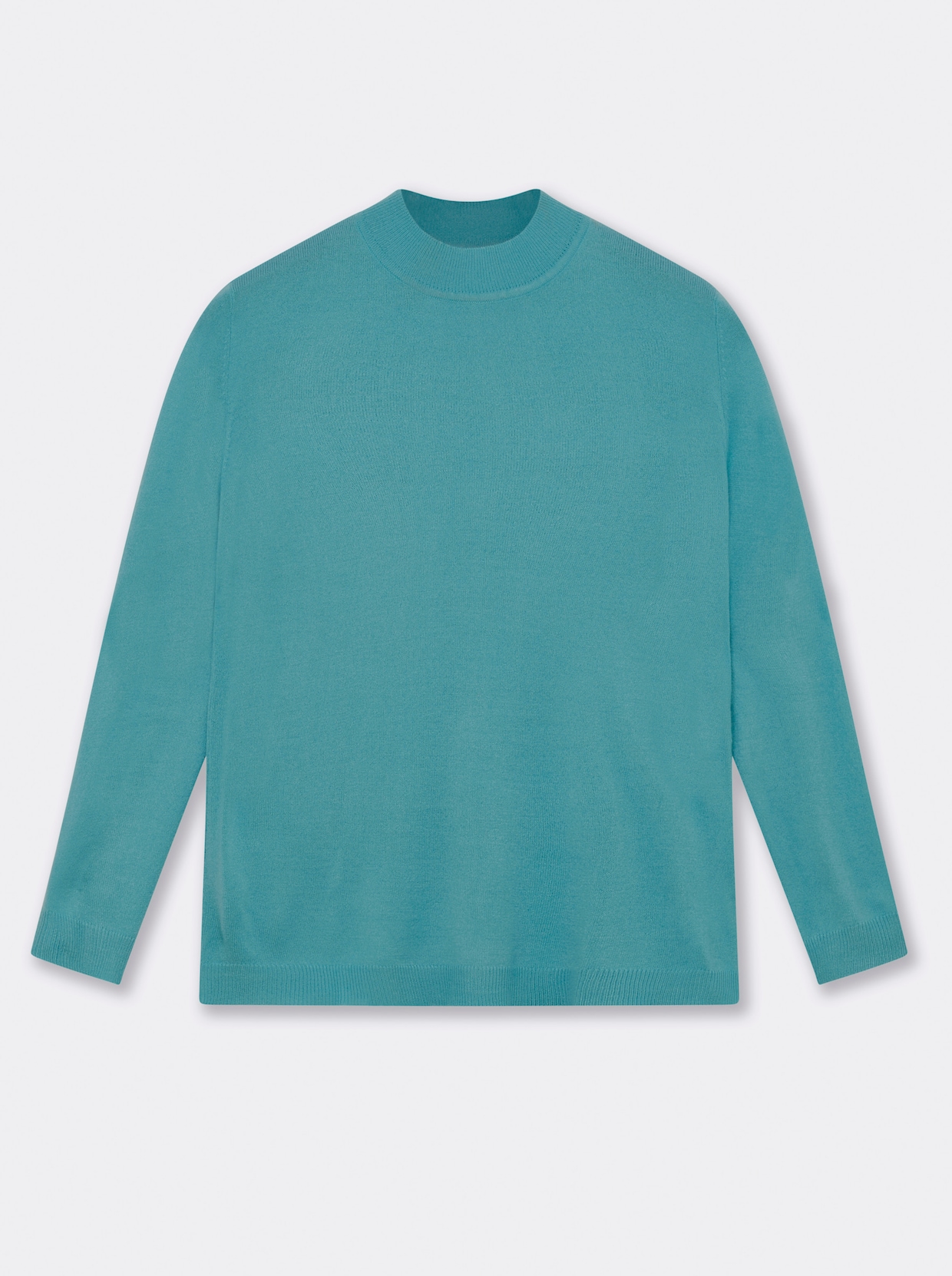 Stehkragenpullover weich wie Kaschmir - ozean