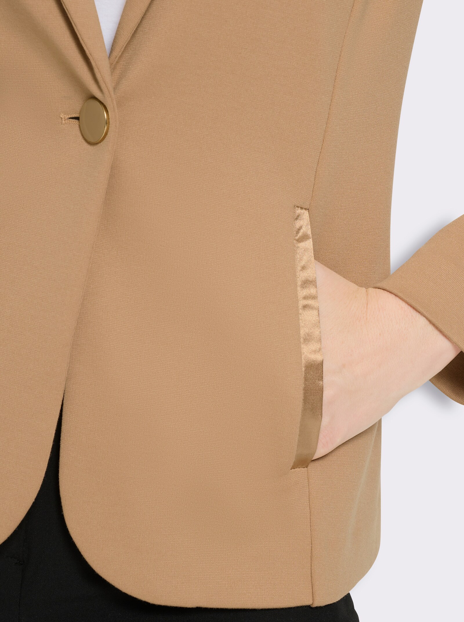 Blazer in Jersey-Qualität - camel