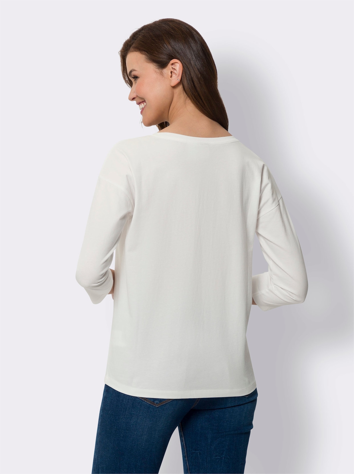 heine Shirt met lange mouwen - ecru