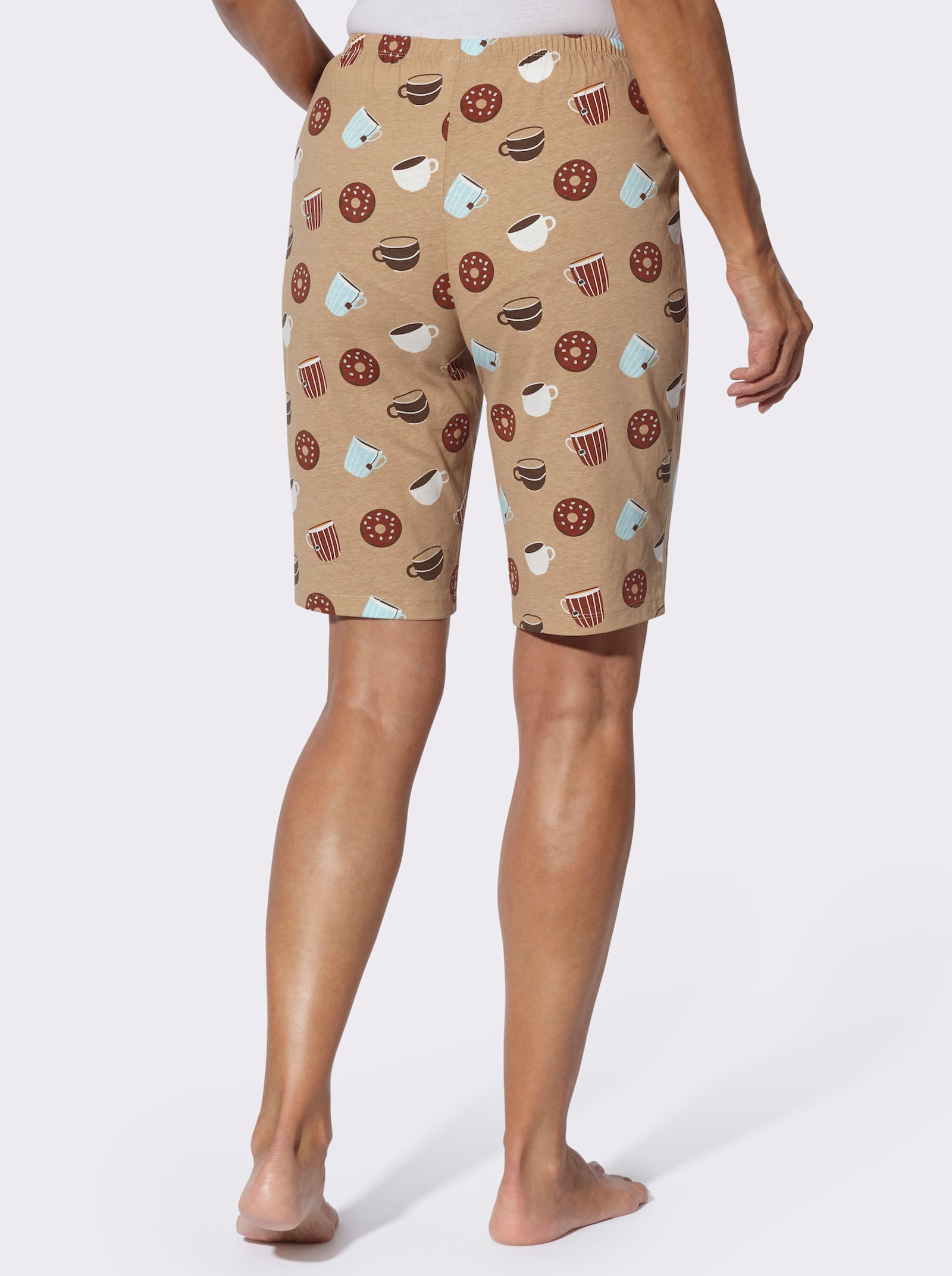 Schlafanzughose in Single-Jersey-Qualität - camel-bedruckt
