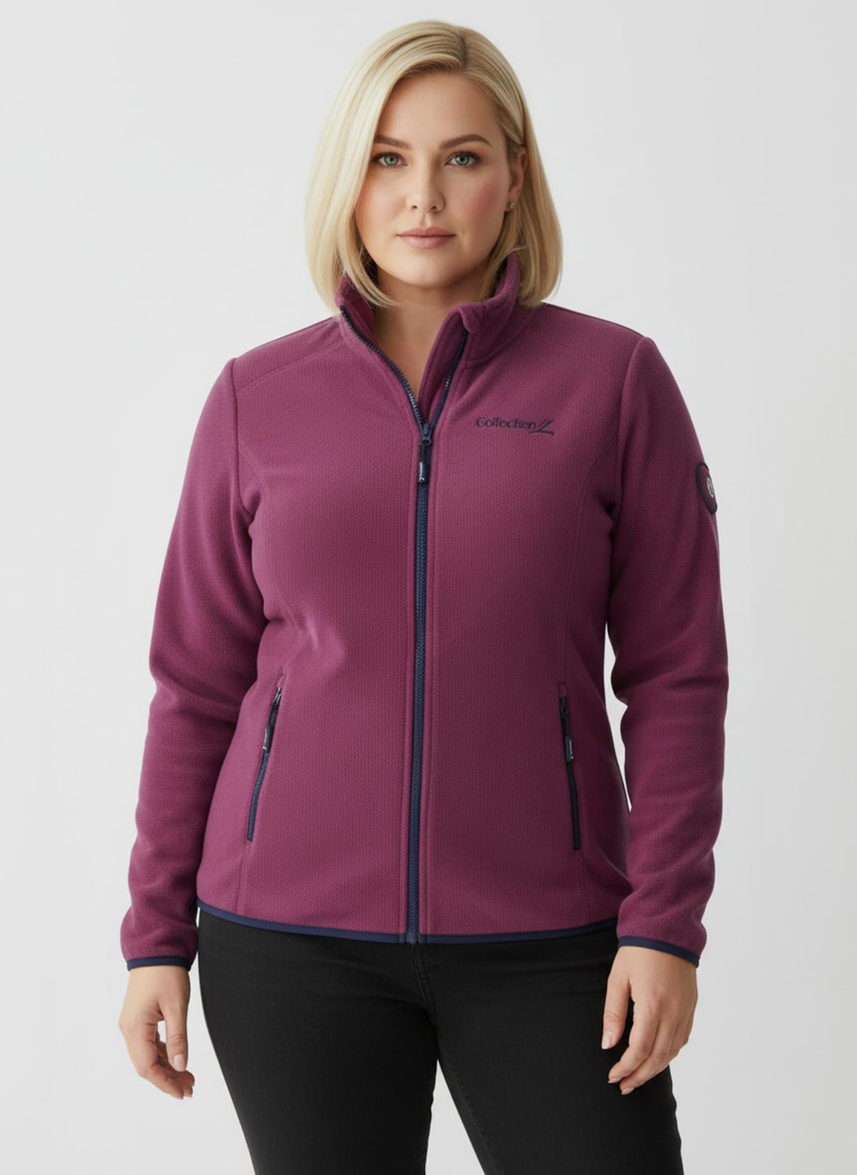 Fleecejacke mit Stickerei - erika