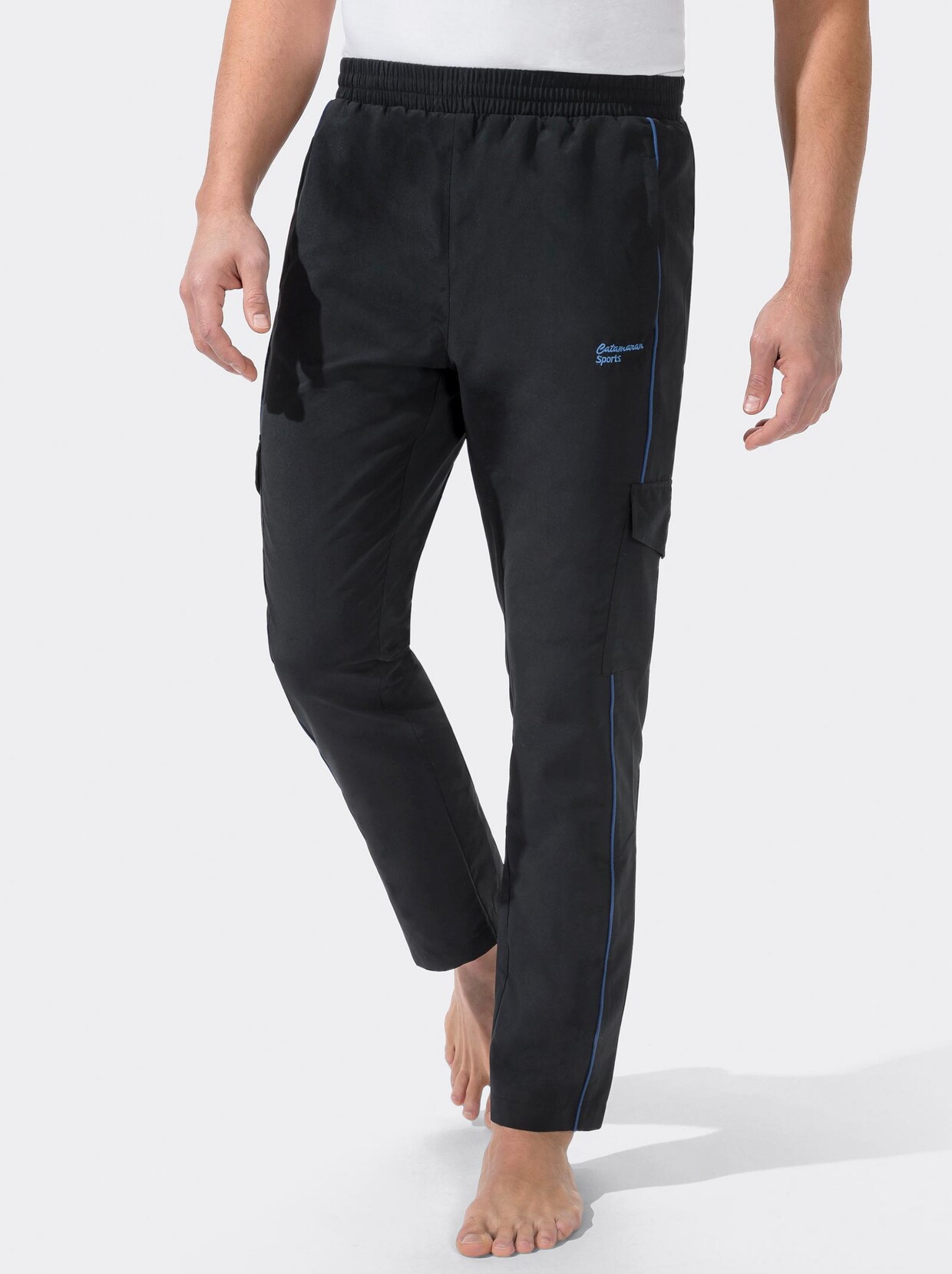 Catamaran Sports Freizeithose - schwarz-royalblau