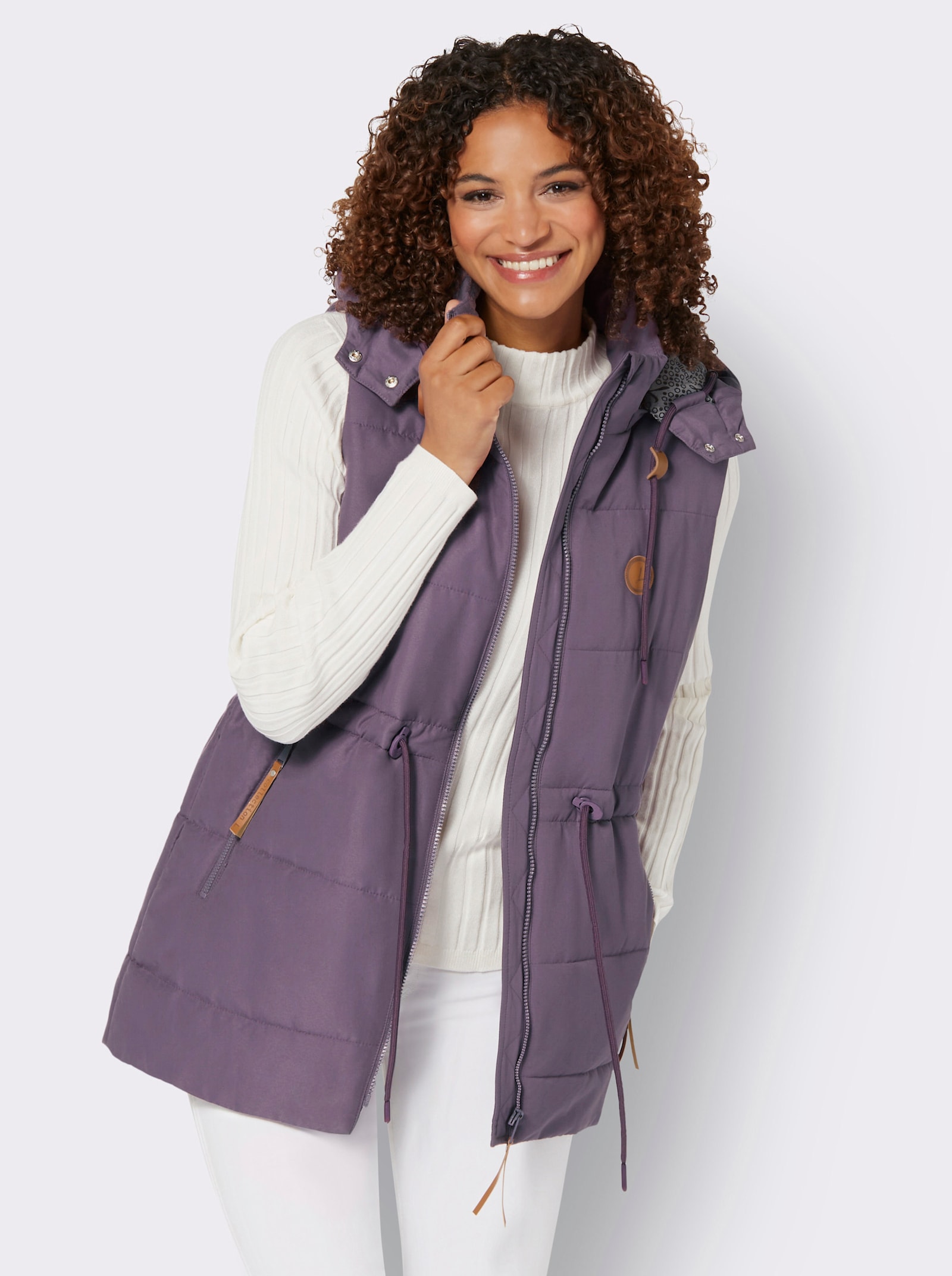 Longweste mit Taillenregulierung - feige