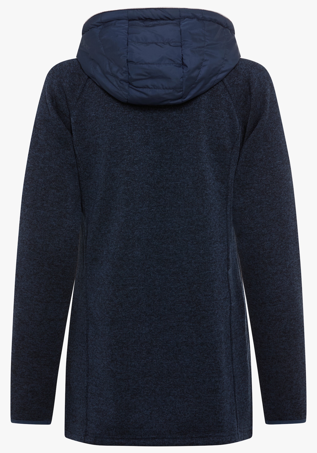 Strickfleecejacke - navy mélange