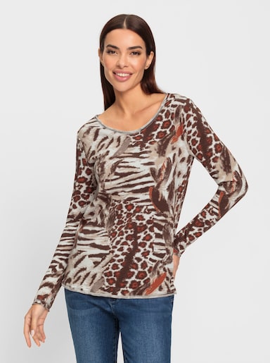 heine Langarmshirt - beige-orange