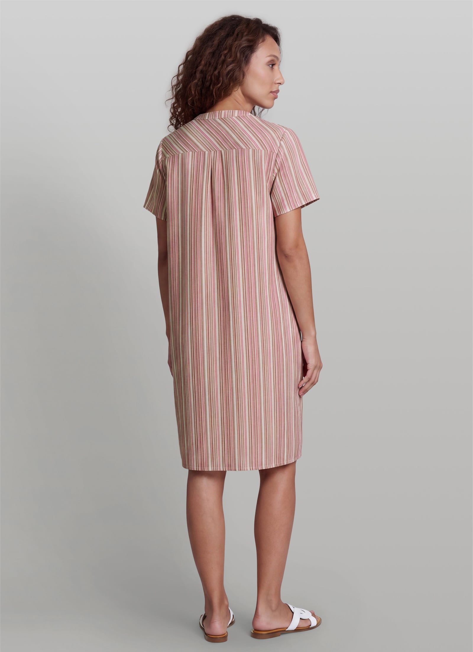 heine Sommerkleid im Streifen-Dessin - flamingo-champagner-gestreift