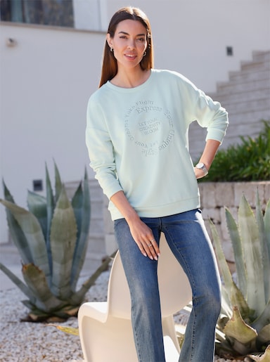 heine Sweatshirt mit Stickerei - zartmint