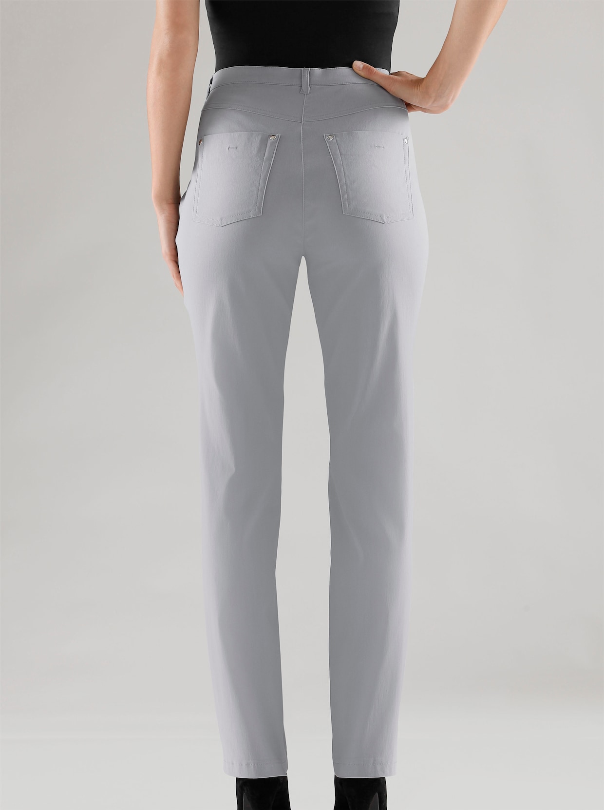 Stehmann Comfort line 5-pocketsbroek - zilvergrijs