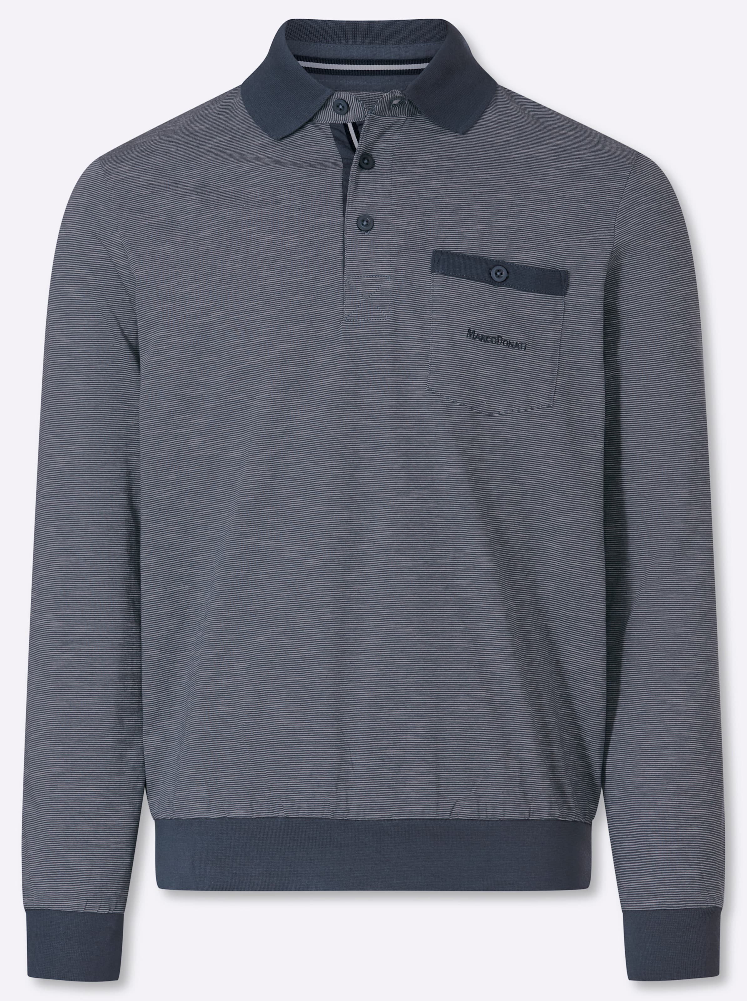 Thumbnail - Langarm-Poloshirt