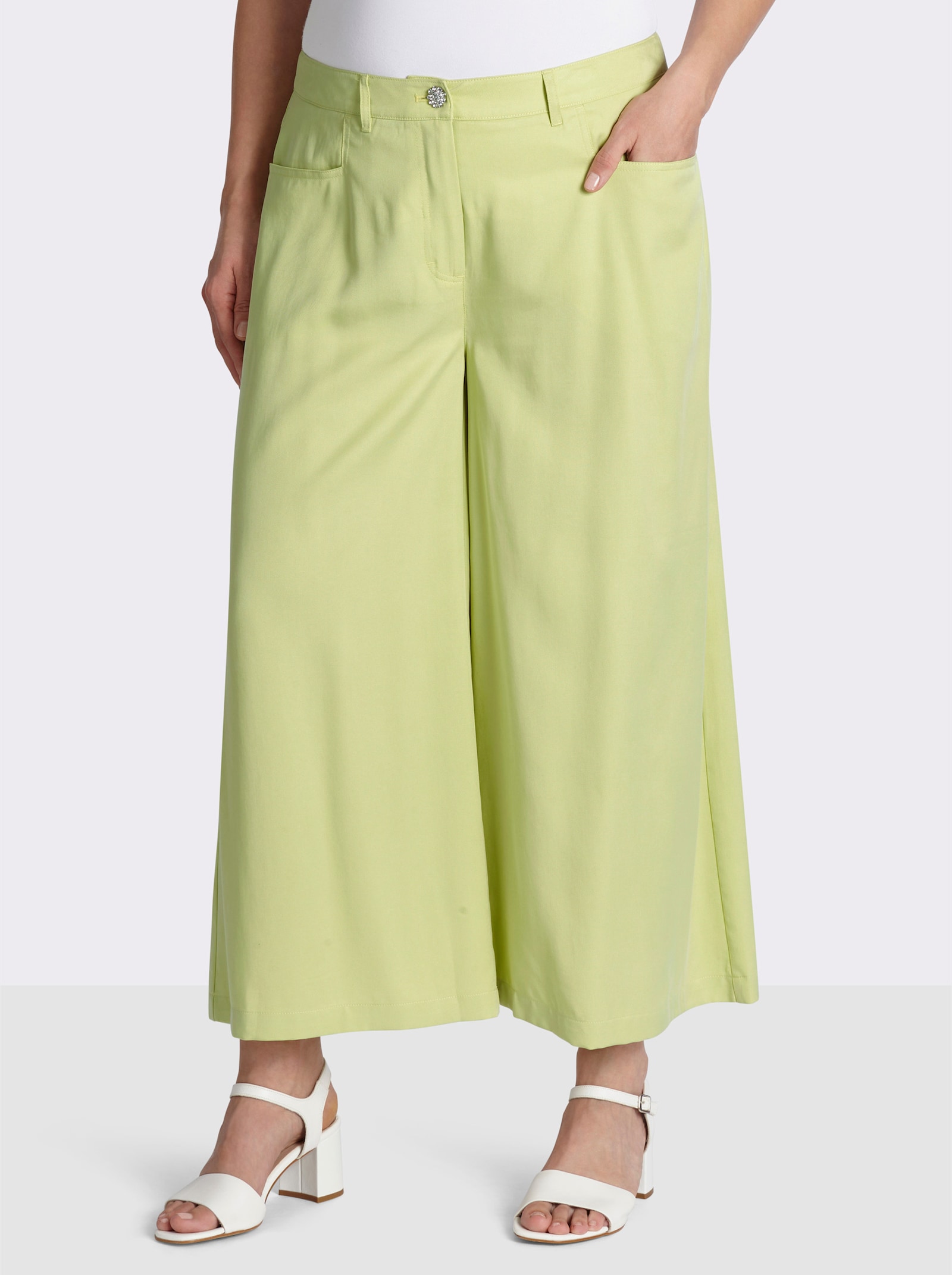 sheego Culotte in 7/8-Länge - pistazie