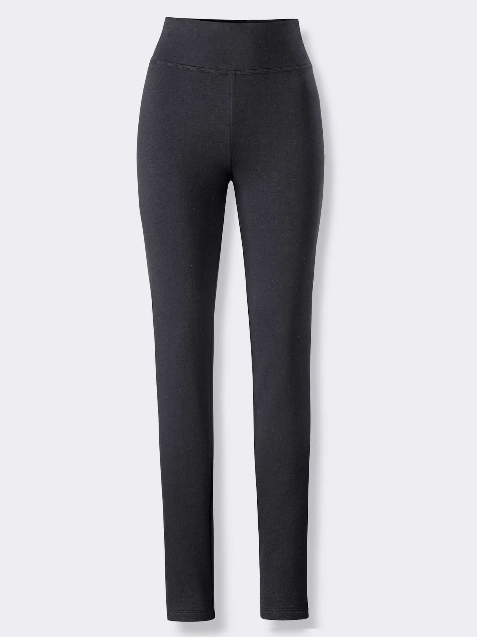 Sweatleggings mit weich angerauter Innenseite - schwarz