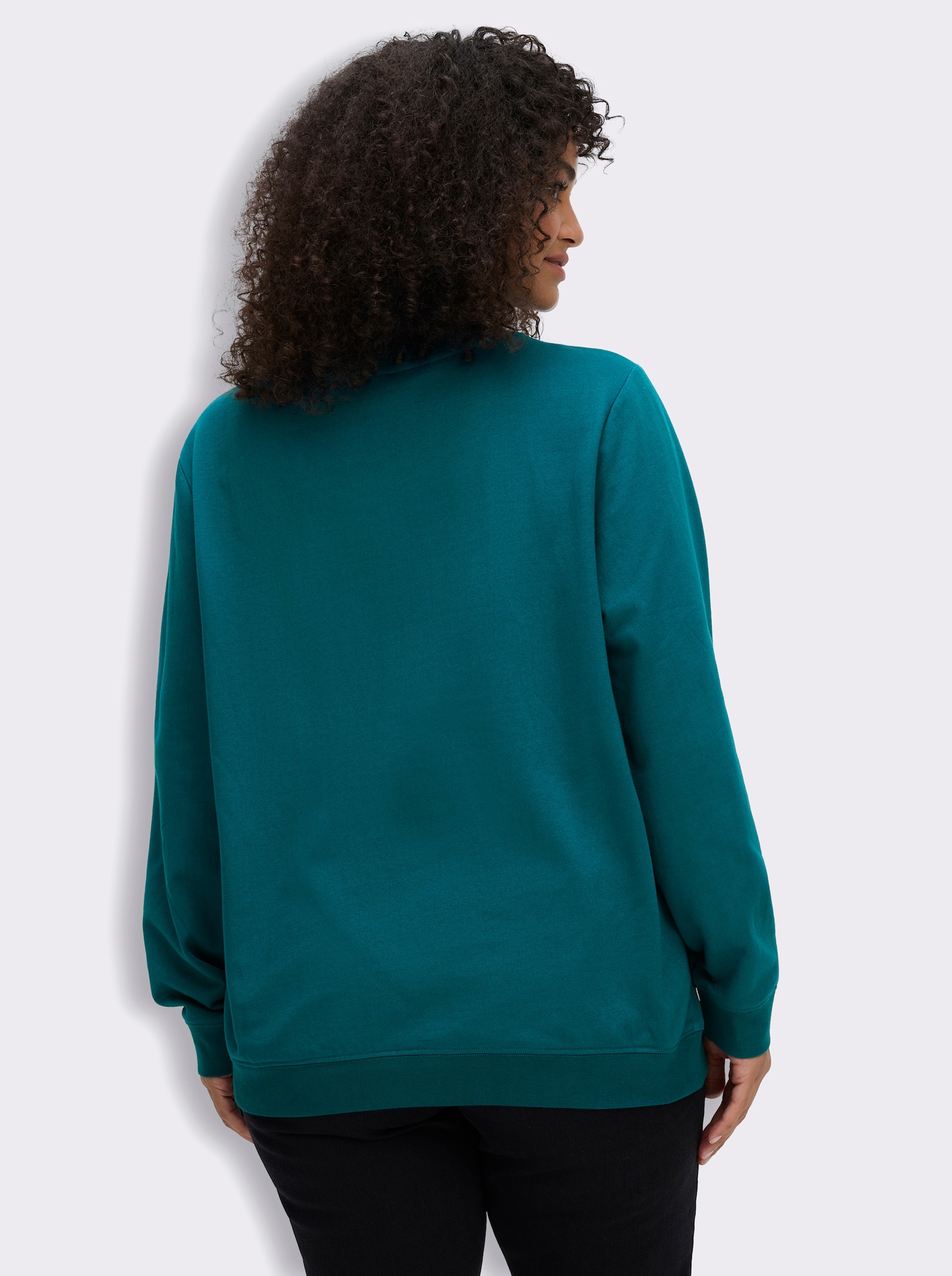 sheego by Joe Browns Sweatshirt mit platziertem Print - aquapetrol