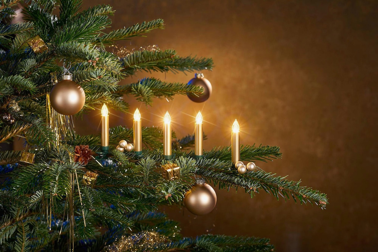 BONETTI LED-Christbaumkerzen - goldfarben