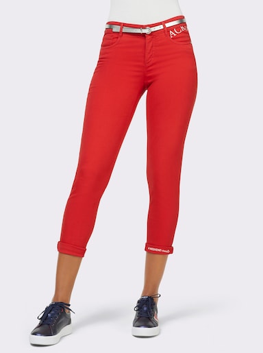 Ascari 5-Pocket-Jeans mit Push-up-Effekt - rot