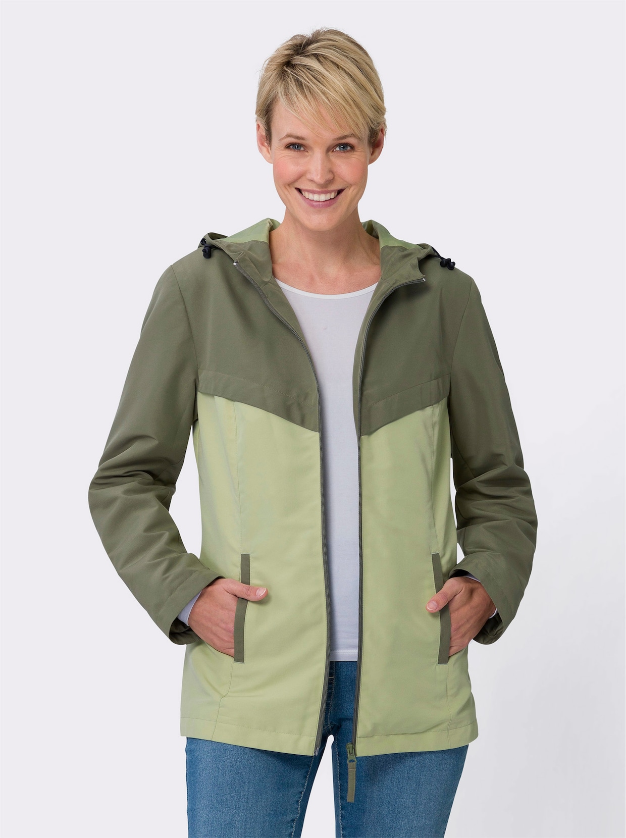 Jacke - khaki-lindgrün