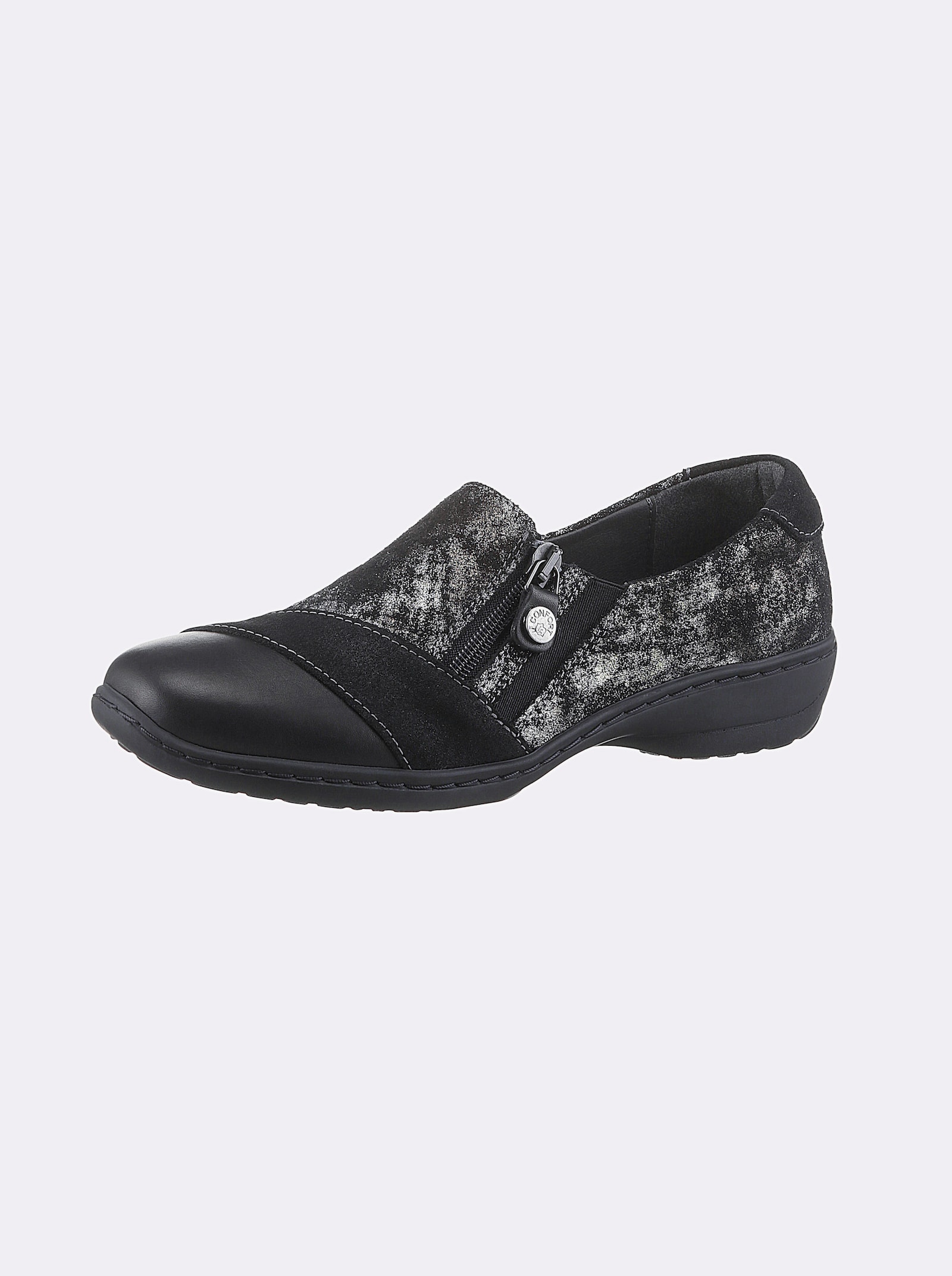 airsoft modern+ Slipper - schwarz-gemustert