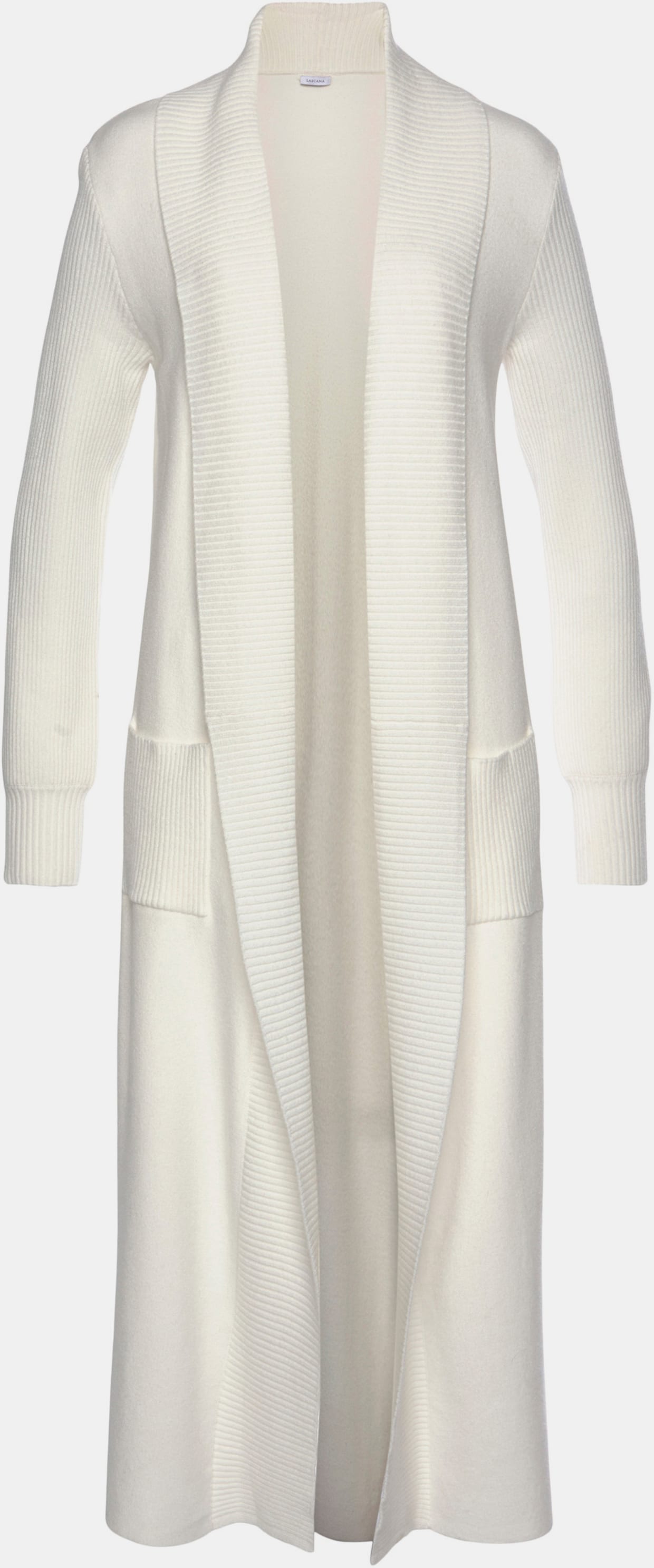 LASCANA Longstrickjacke - weiß