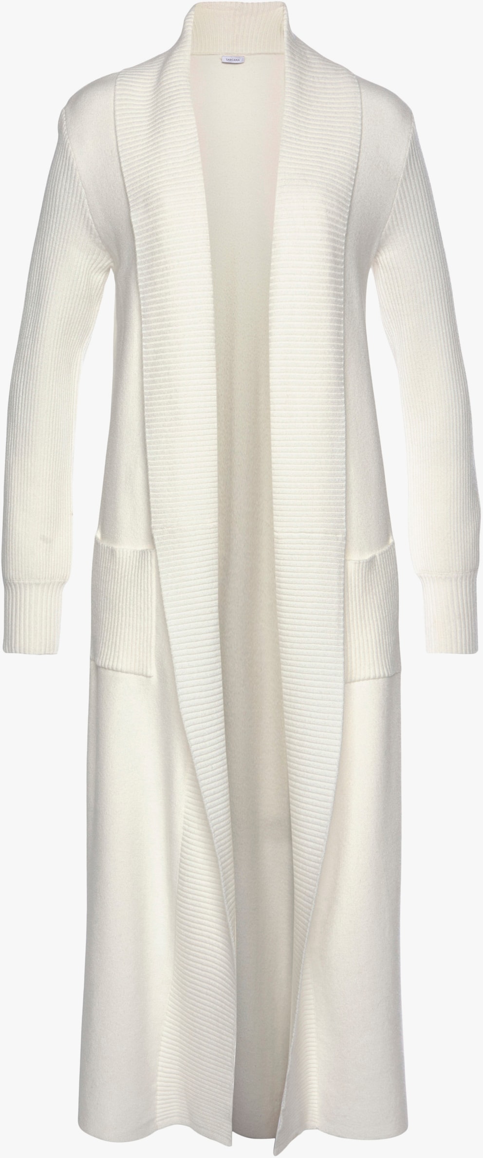 Verwunderlich Strickjacke Weiss Lang Bilder