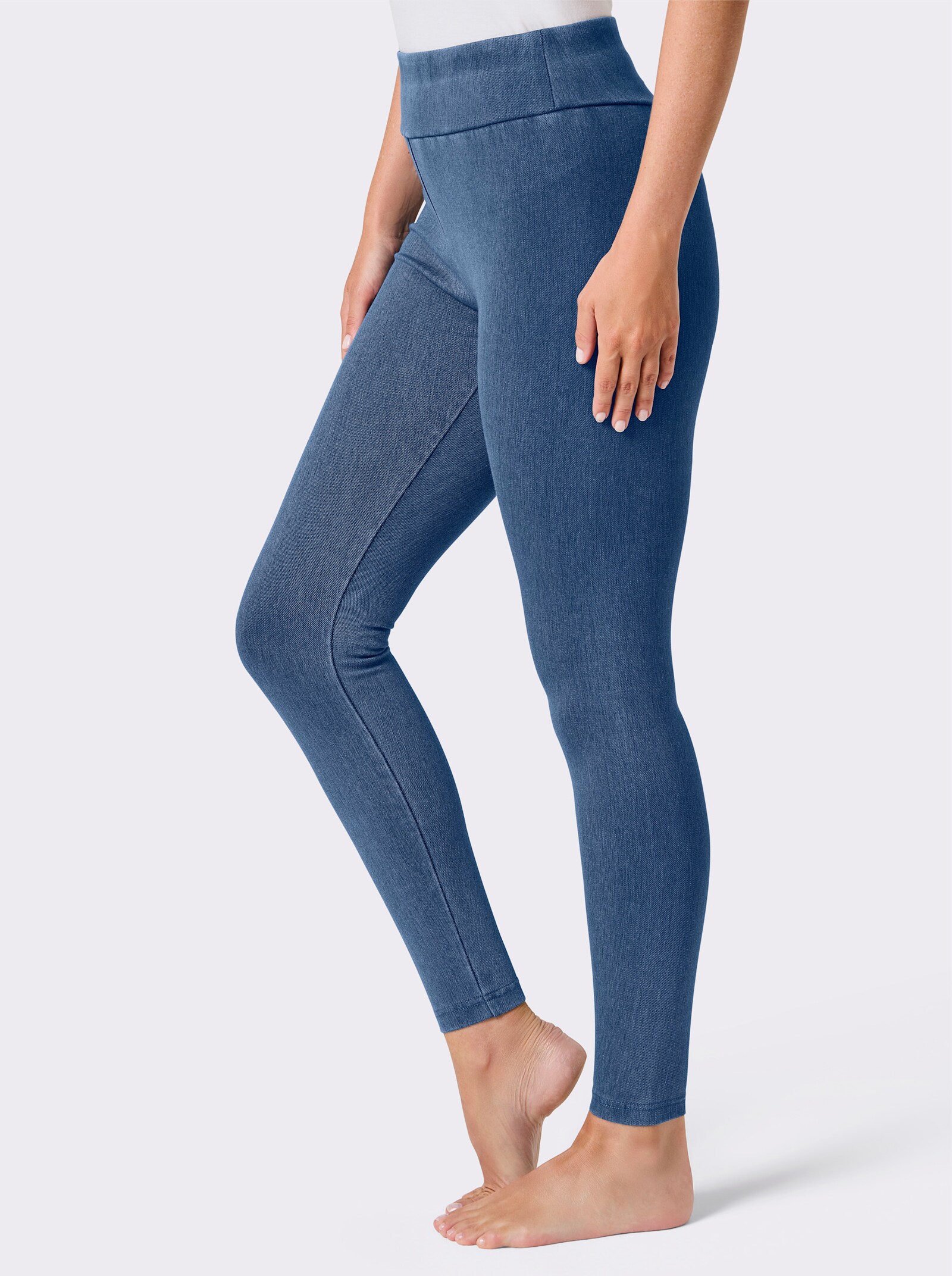 wäschepur Leggings - mittelblau