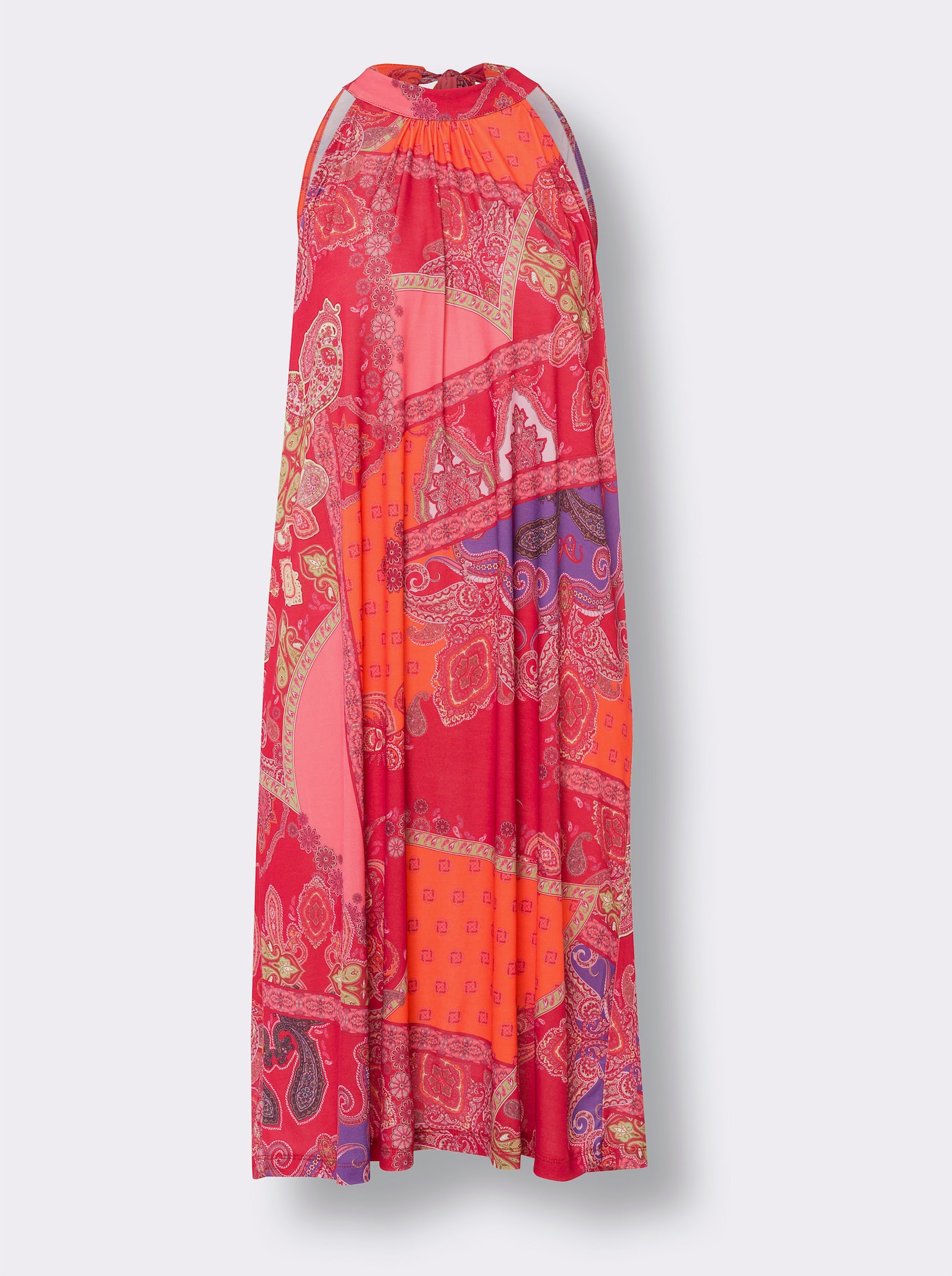 heine Druckkleid mit Paisley-Muster - erdbeere-orange-bedruckt