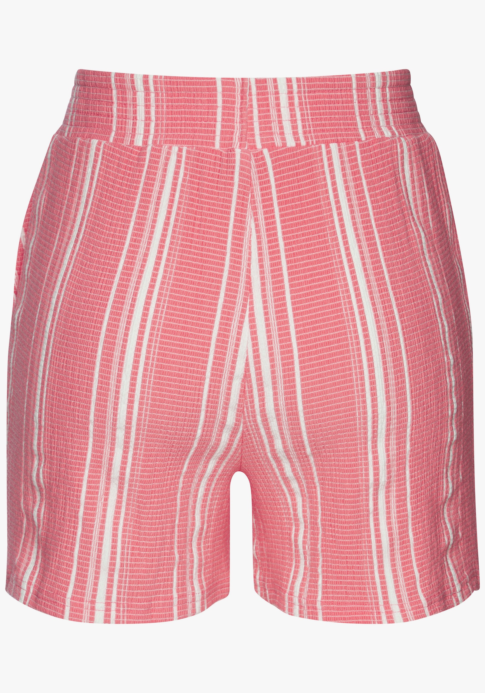 LASCANA Shorts - koralle-weiß gestreift
