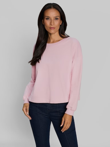 heine Sweater mit Schriftzug hinten - rosé