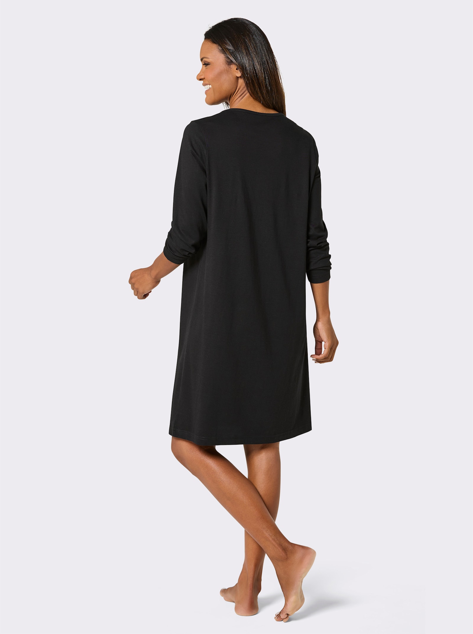 wäschepur Sleepshirts im 2er-Pack - apfel + schwarz