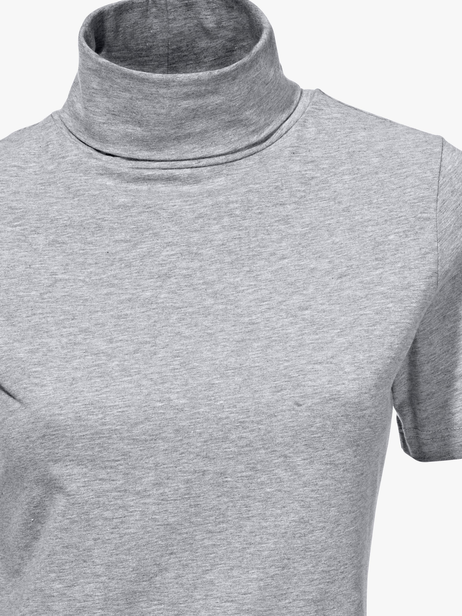 heine Rollkragenshirt in taillierter Form - grau-melange