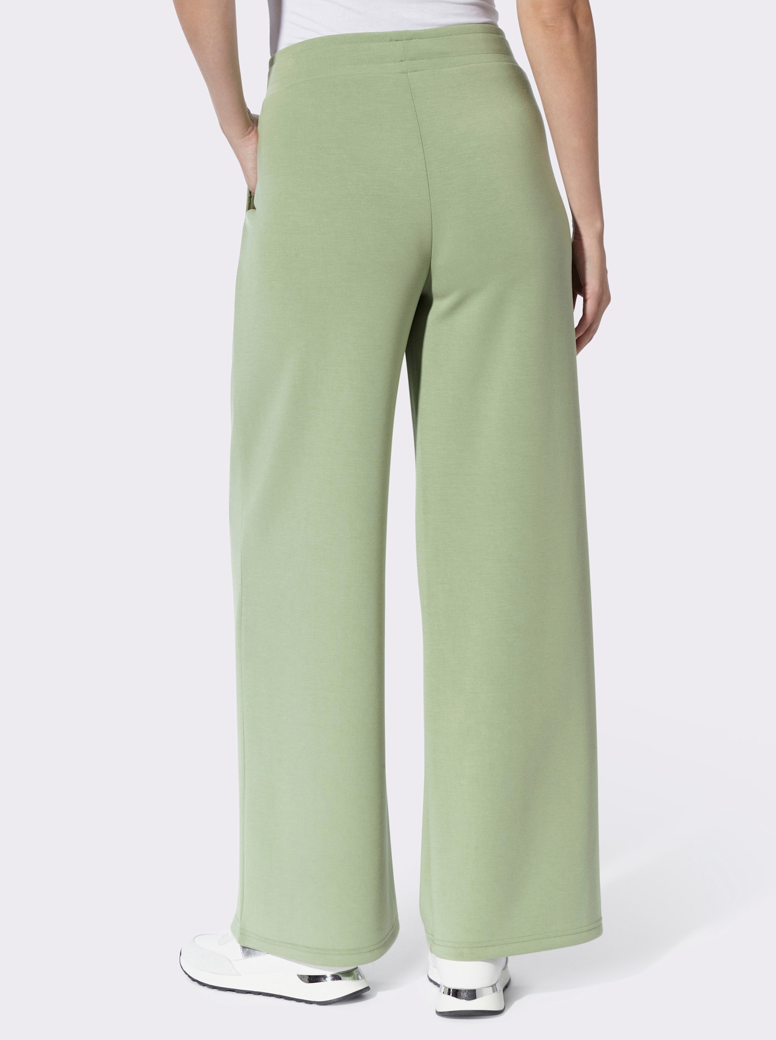 heine Jerseyhose mit Bundfalten - eucalyptus