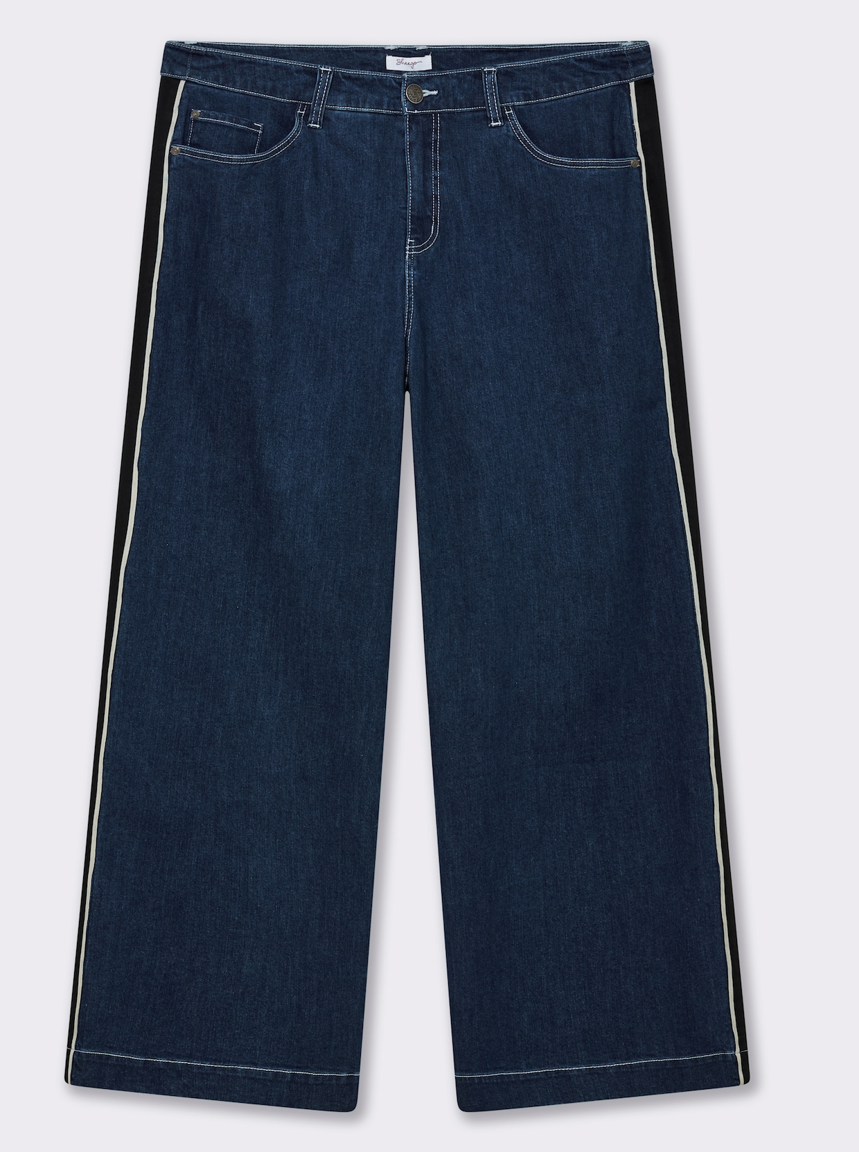 sheego Jeans - blue-stone-washed