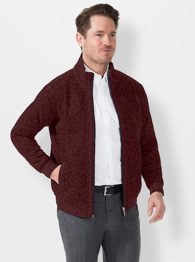 Marco Donati Strickjacke - bordeaux-meliert