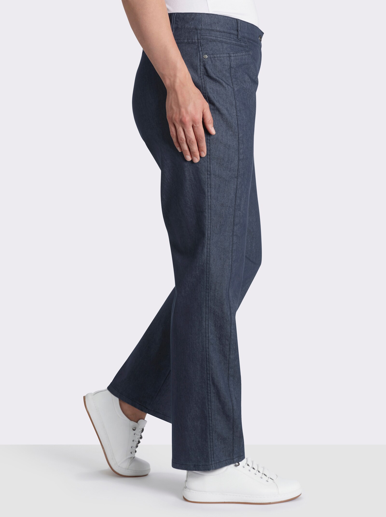 Cosma Gerade Jeans mit Bauch-weg-Effekt - blue-stone-washed