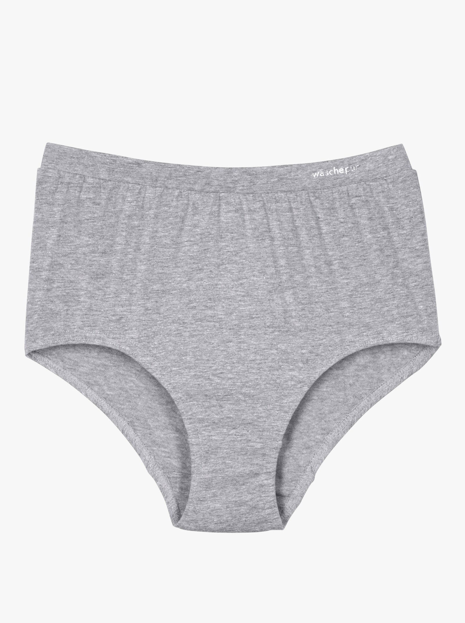 wäschepur Kalhotky s pasem ze single žerzeje - 2x bílá + 2x šedá-melír