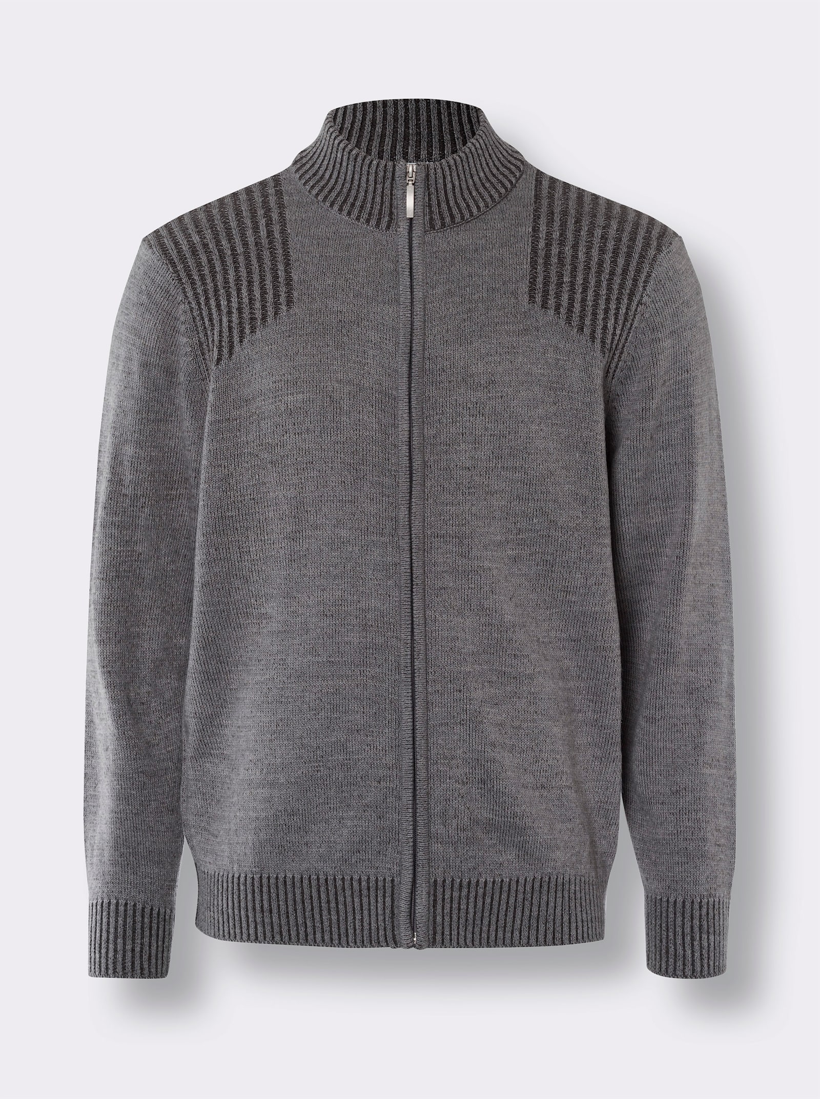 Pletený kardigan - šedá