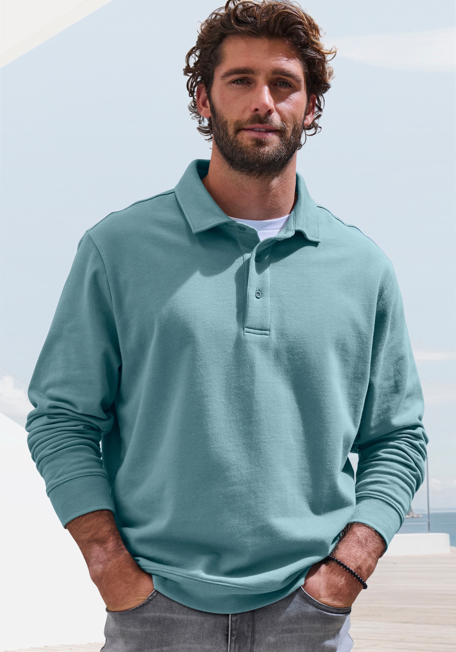 John Devin Sweatshirt - petrol