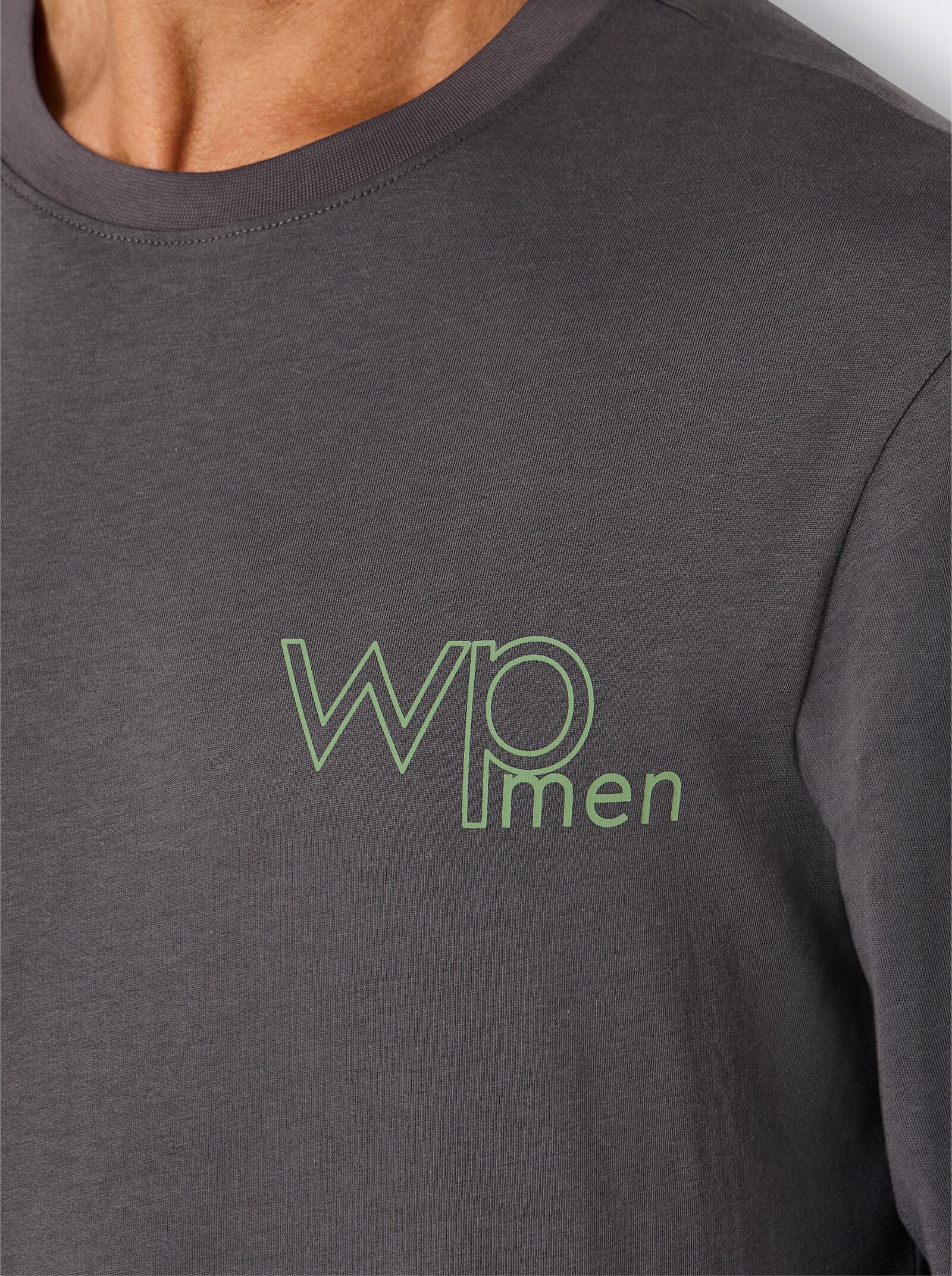 wäschepur men Schlafanzug-Shirt - anthrazit