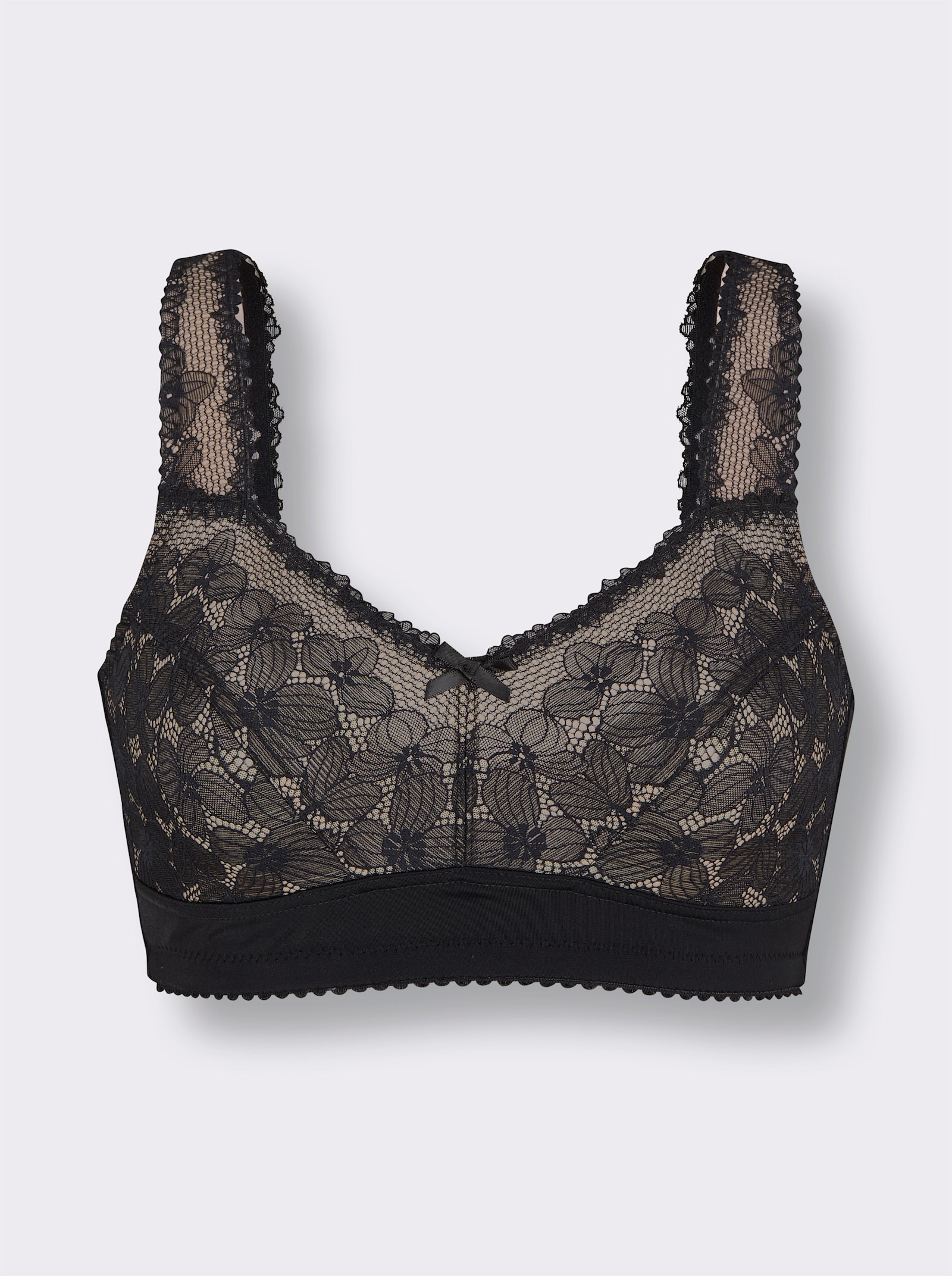 wäschepur Komfort-BH ohne Bügel - schwarz