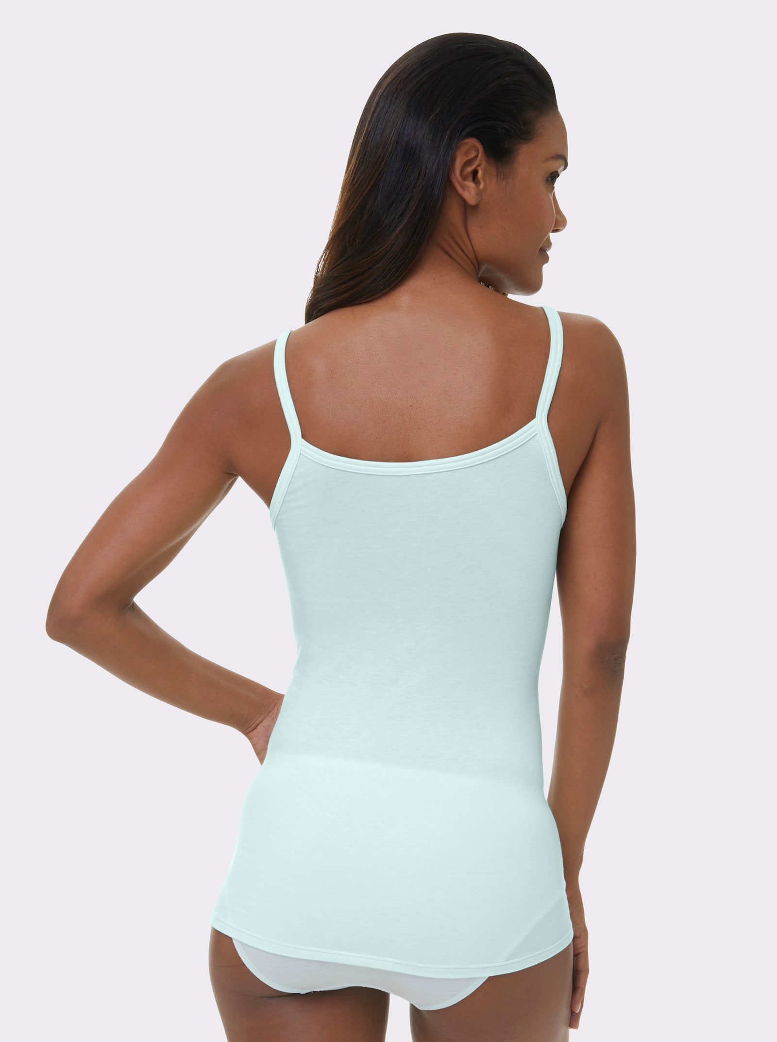 wäschepur Linne med spets - mint