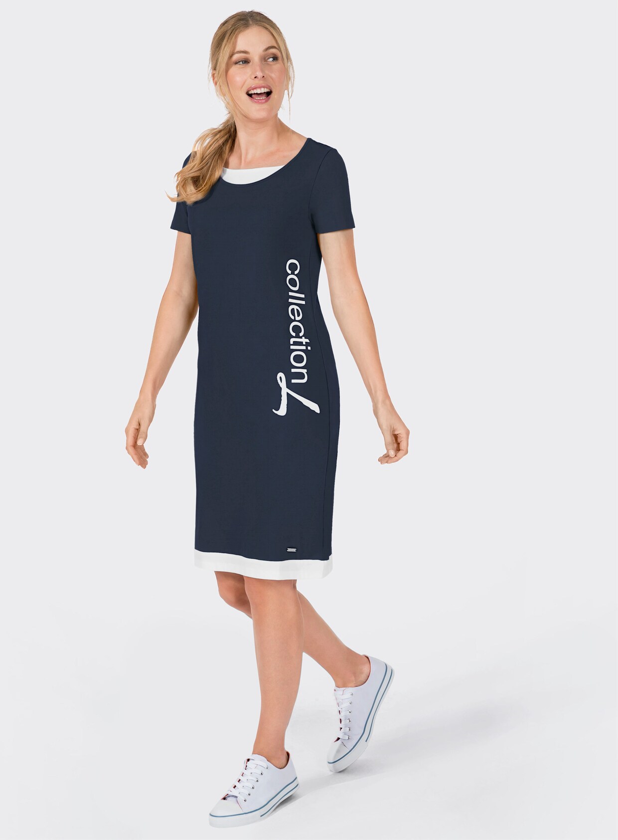 Jerseykleid - marine