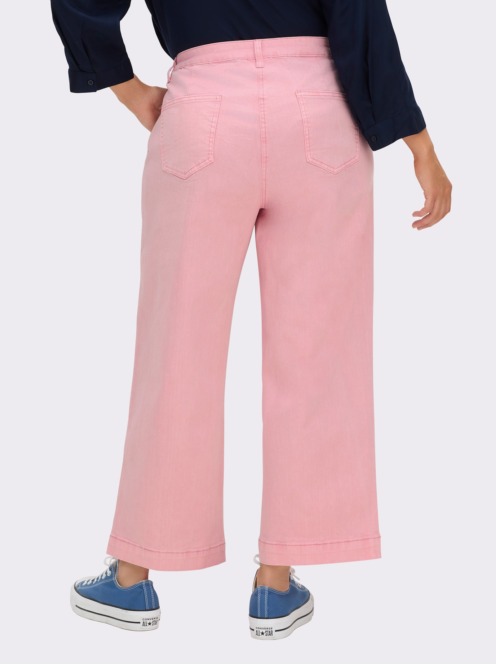 Culotte mit aufgesetzten Taschen hinten - hortensie