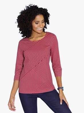 Shirt - rot-geringelt