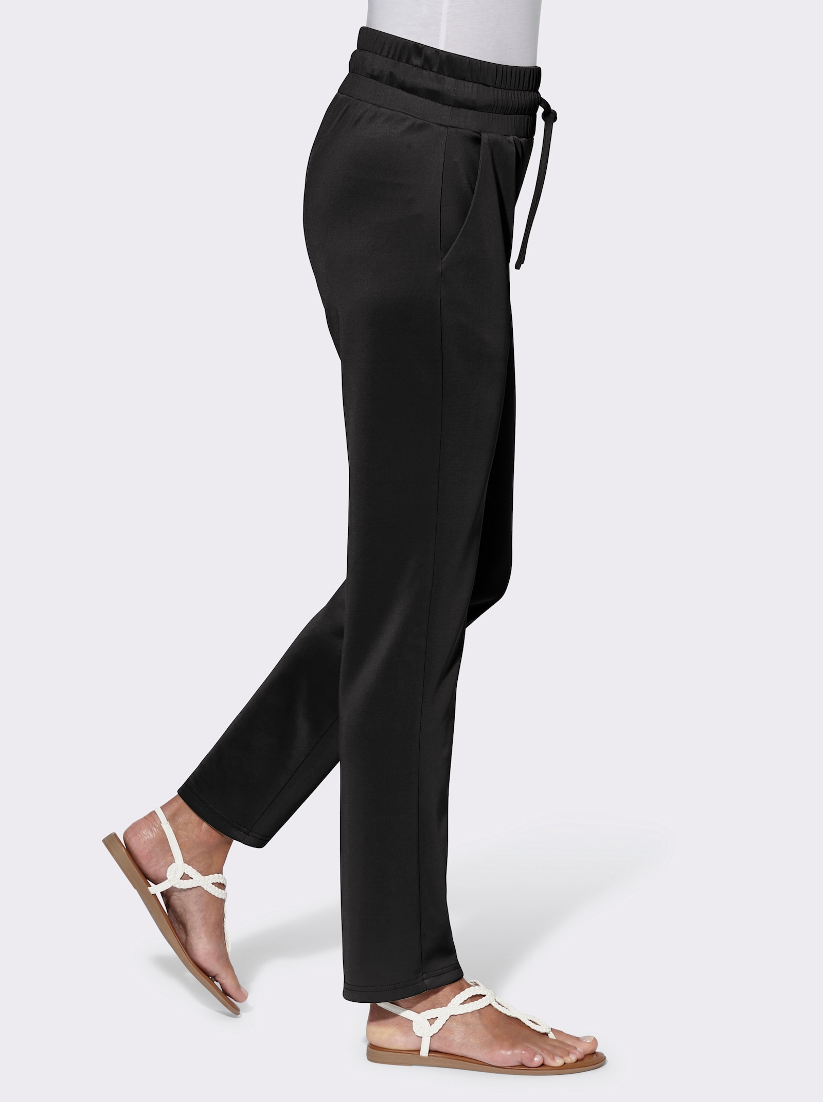 Comfortbroek in stretchkwaliteit - zwart