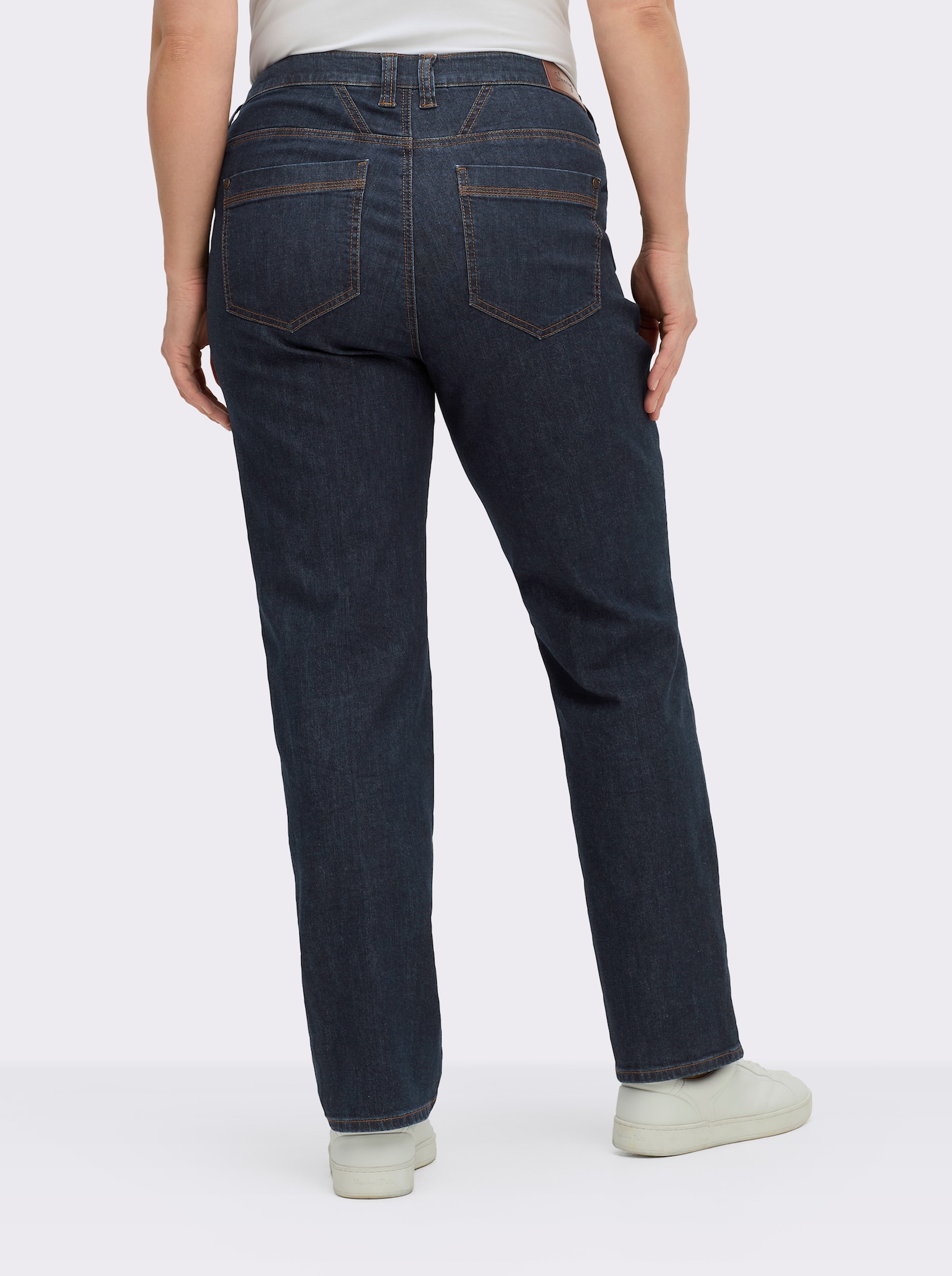 sheego Jeans in  5-Pocket-Form - dark blue used