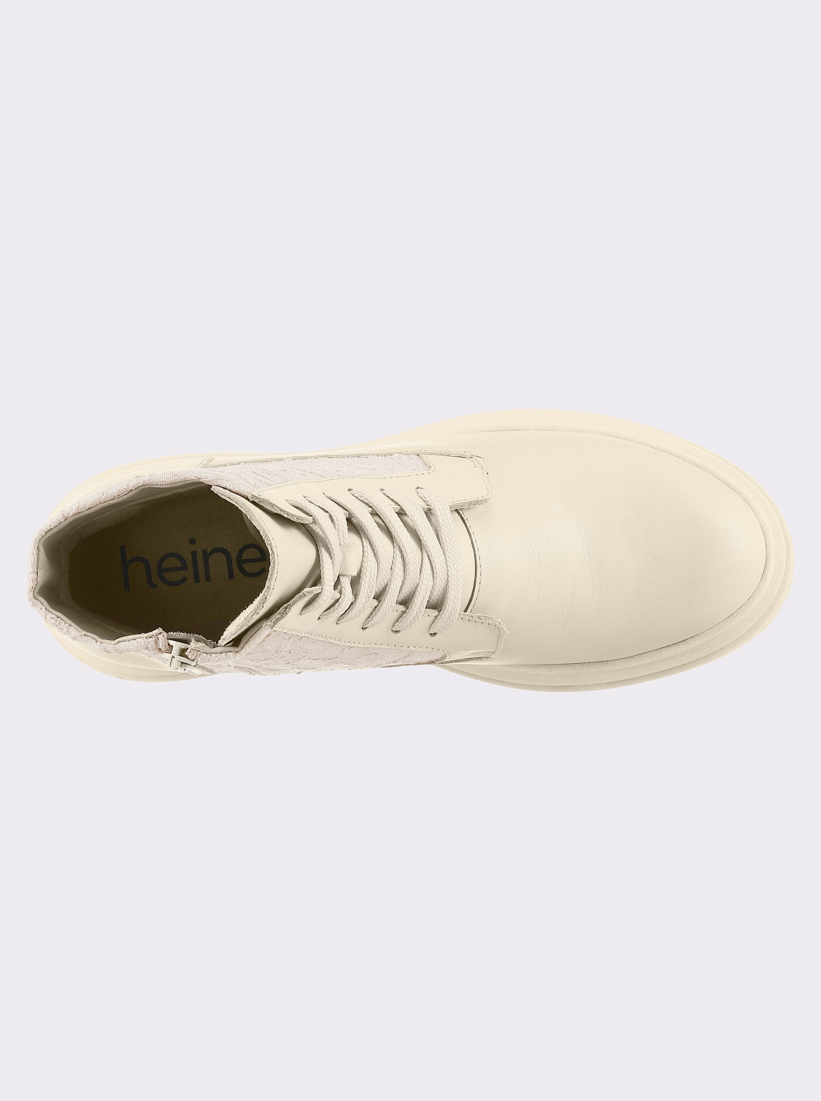 heine Schnürstiefelette - creme