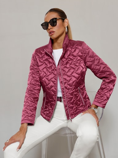 Steppjacke in Sandwich-Steppung - malve