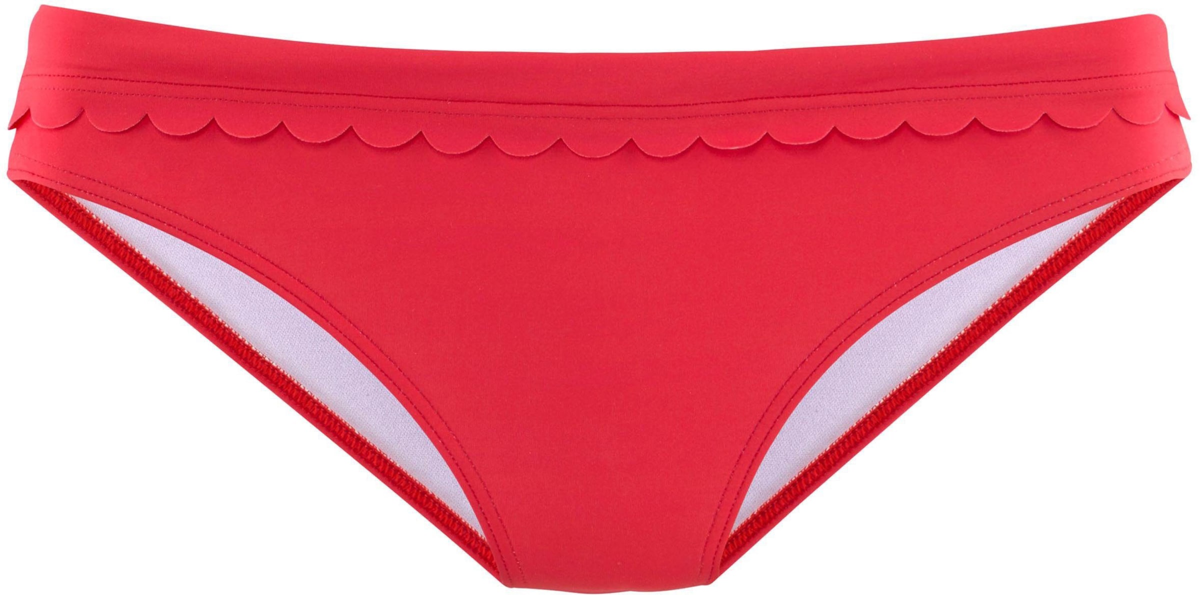 Microfaser günstig Kaufen-Bikini-Hose in rot von LASCANA. Bikini-Hose in rot von LASCANA <![CDATA[Bikini-Hose mit Umschlagbund von Lascana. Mit modischer Muschelkante am Umschlagbund. Weiche Microfaser Qualität. Obermaterial: 84% Polyamid, 16% Elasthan. Futter: 92% Polyester, 8% 