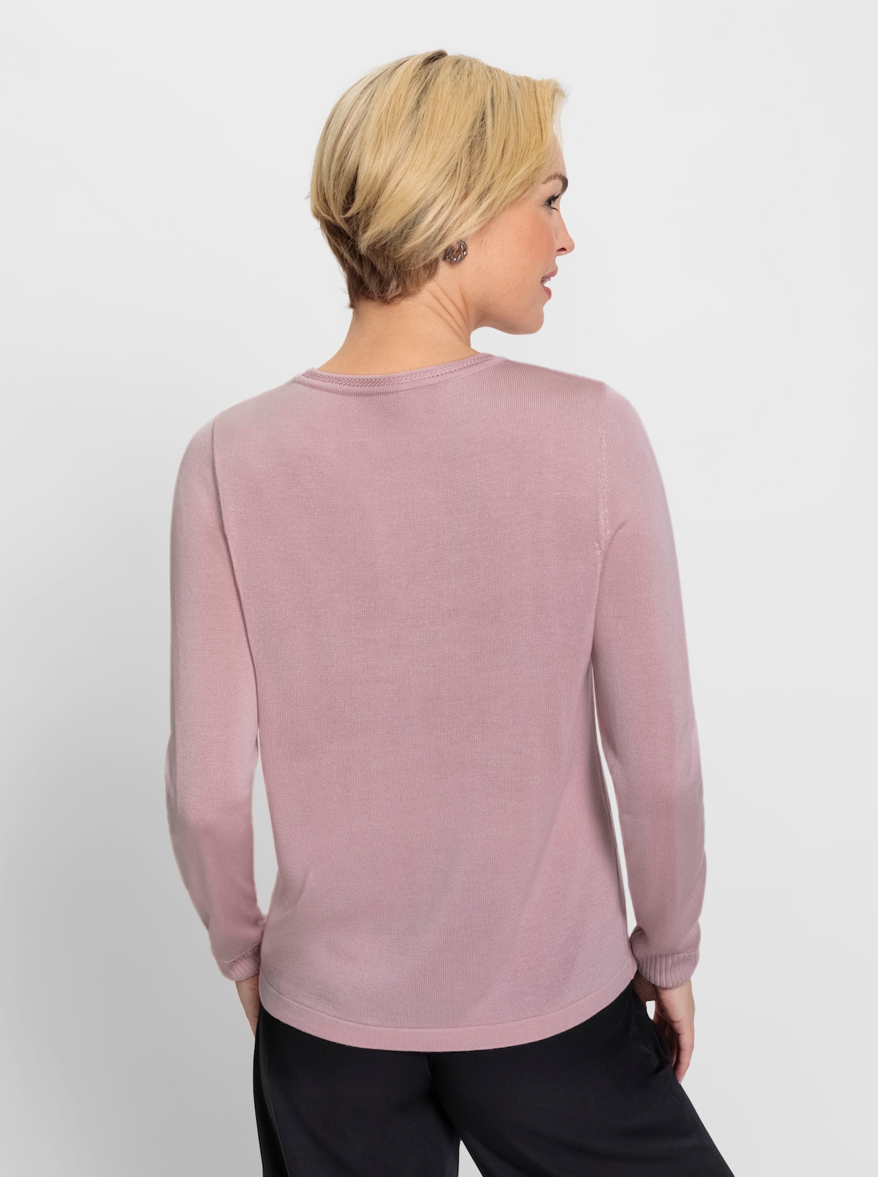 Pullover met lange mouwen - roze